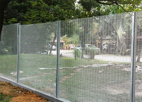 Powder Coated Galvanised Anti Climb Fencing 2.4m 358 Security Mesh