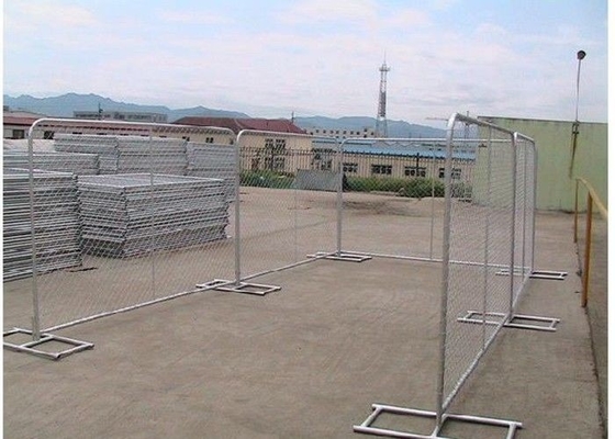 Hot Dip Galvanized 11.5ga Temporary Security Fencing Metal 6 Foot Cyclone