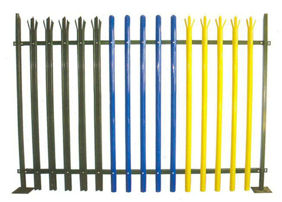 Heavy Duty Curved Top Palisade Fence Panels W Shape Customized