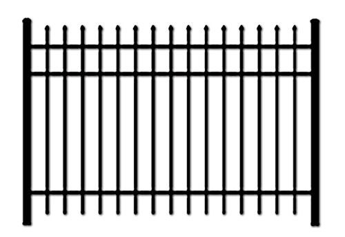 Waterproof 1.8m Height Wrought Iron Fence For Garden