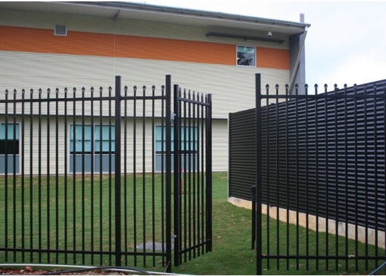 Tubular 2100x2400mm Ornamental Steel Fence Panels Anti Rust