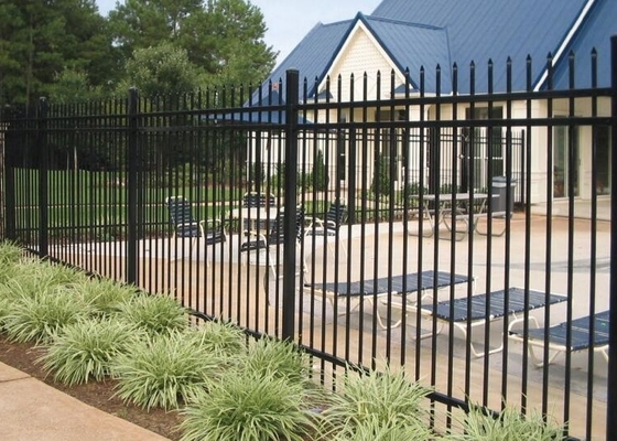 Galvanized Steel Garden Balcony Panel Metal 2.1m Wrought Iron Style Fence