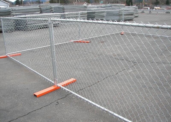 2.5mm Diameter Wire 3.6m Width Temporary Security Fencing With Chain Link