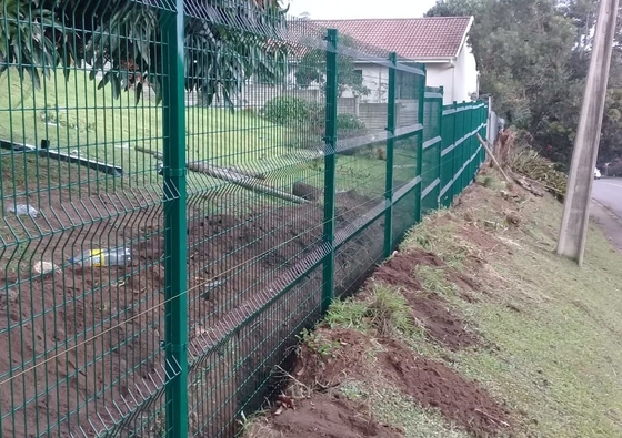 Black 6 Ft Welded Wire Fencing Panels , CE Yardgard Galvanized Welded Wire Fence