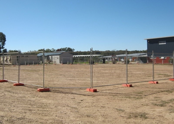 Removable Security 6ftx7ft Temporary Steel Fencing With 300g/M2 Zinc Coated