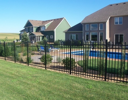 Home Garden Powder Coated Top Spear Tubular Metal Fence