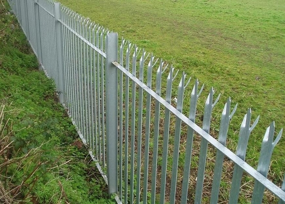 Unscalable 1.5m Triple Pointed Palisade Fencing For Garden