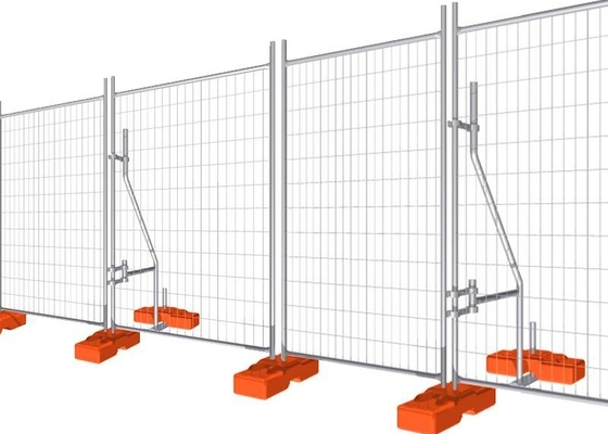 Oem 2400mm Long X 2100mm High Steel Temporary Fencing Heavy Duty